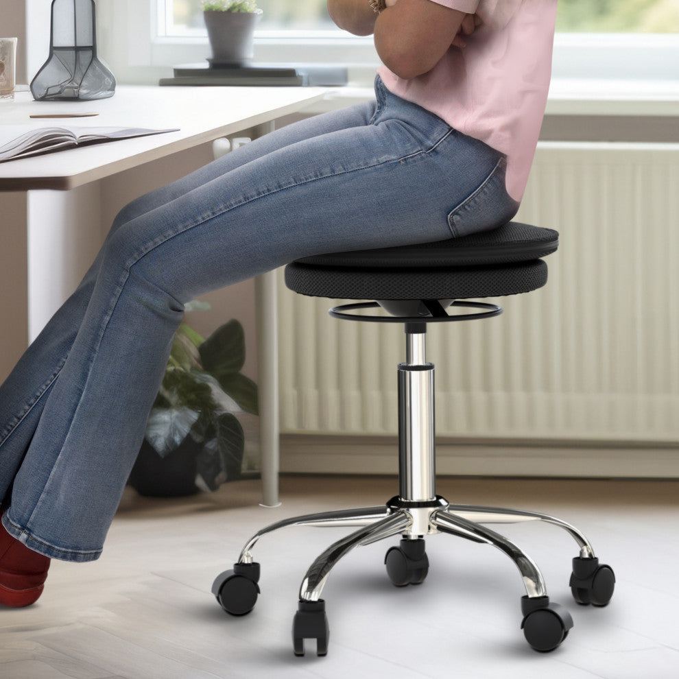 Wobble Stool Air Rolling Adjustable Height Active Sitting/Balance