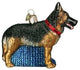 Old World Christmas German Shepherd Glass Blown Ornament