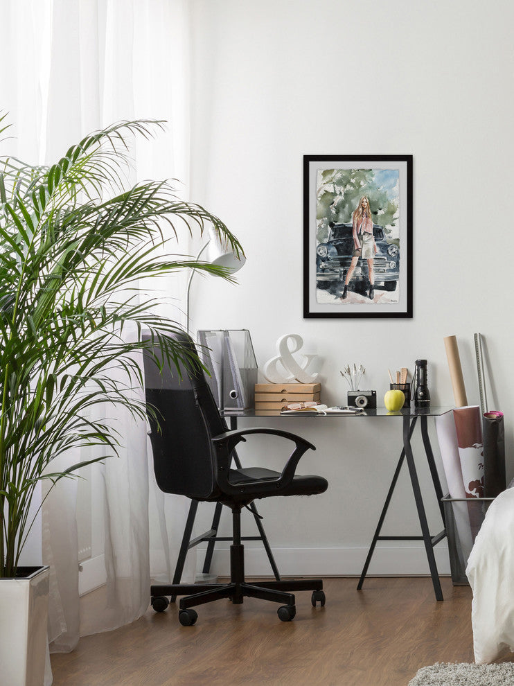 "Beautiful Escape" Framed Painting Print, 24"x36"