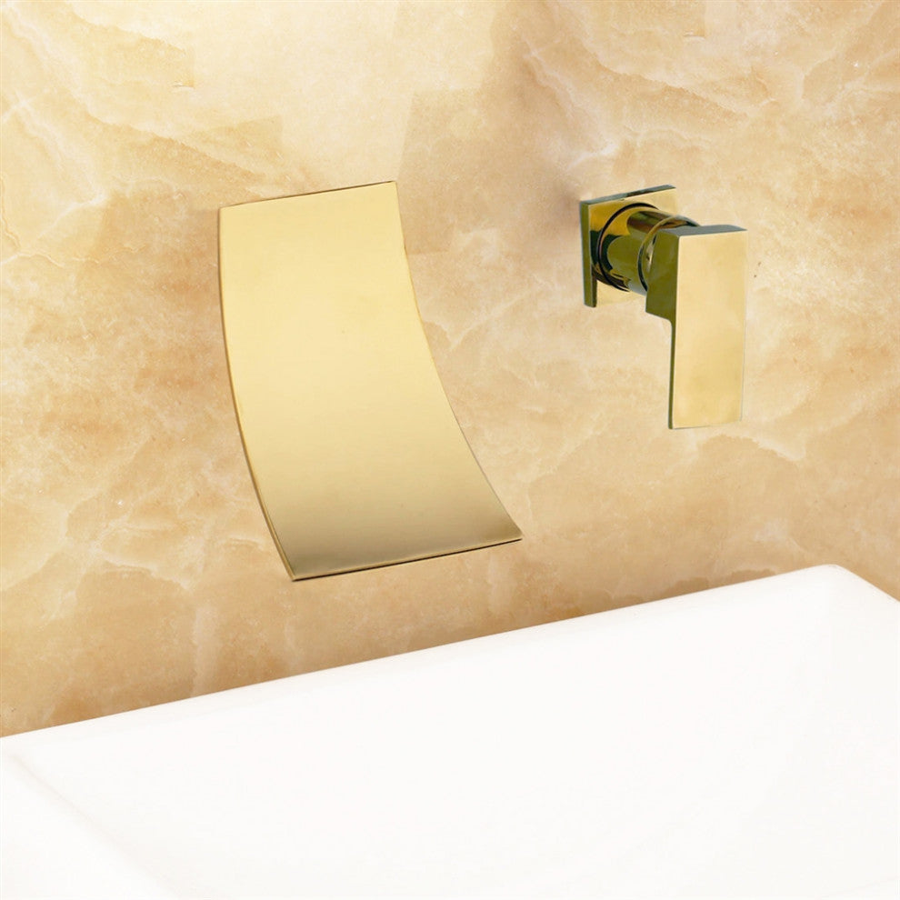 Fontana Atmore Single Lever Widespread Waterfall Sink Bathroom Spout Faucet