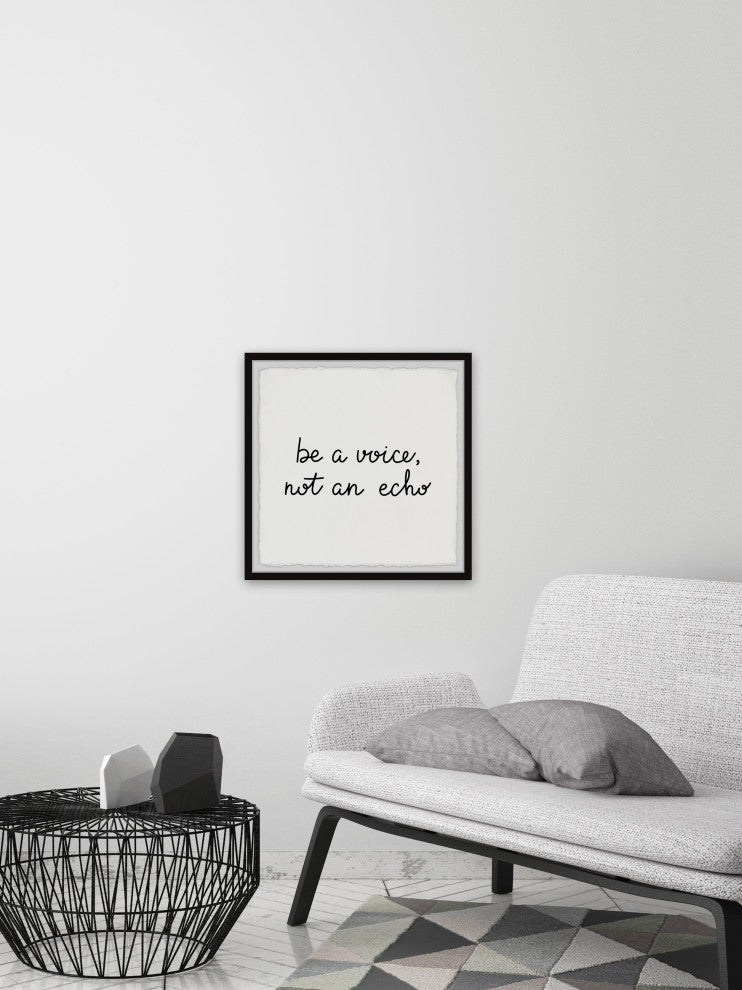"Not an Echo" Framed Painting Print, 32x32
