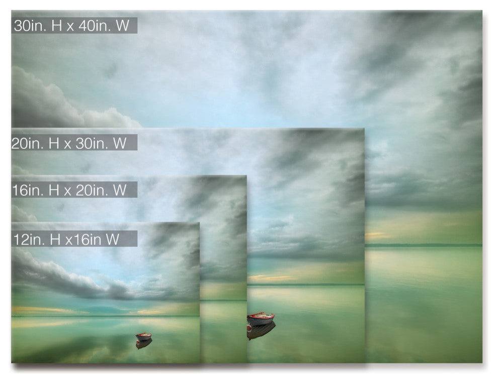 Ready2HangArt 'Calm' Wrapped Canvas Wall Decor, 20"x16"