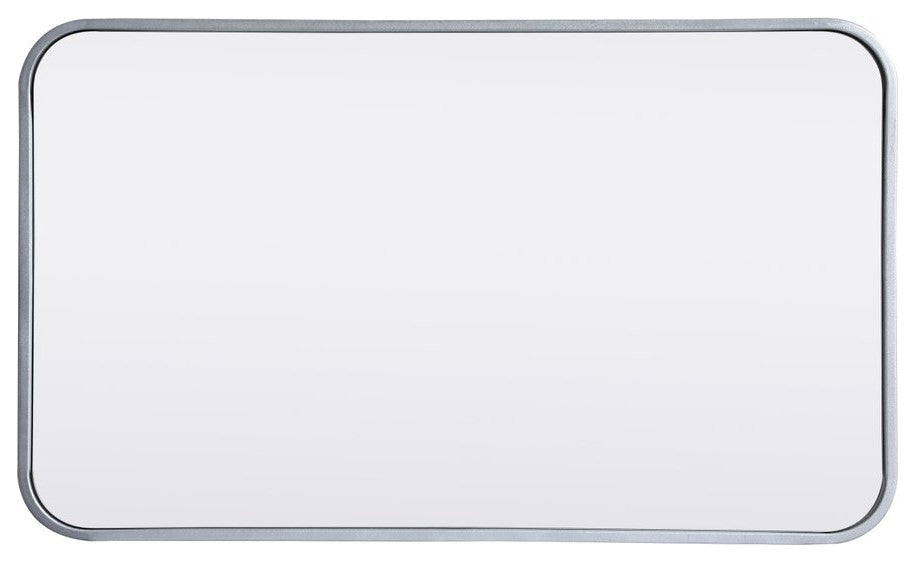 Elegant Decor MR801830S Soft Corner Metal Rectangular Mirror, 18"x30"