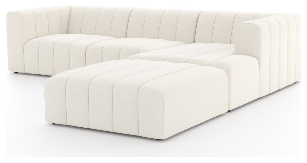Langham Channeled 3Pc Raf Sect With Ottoman