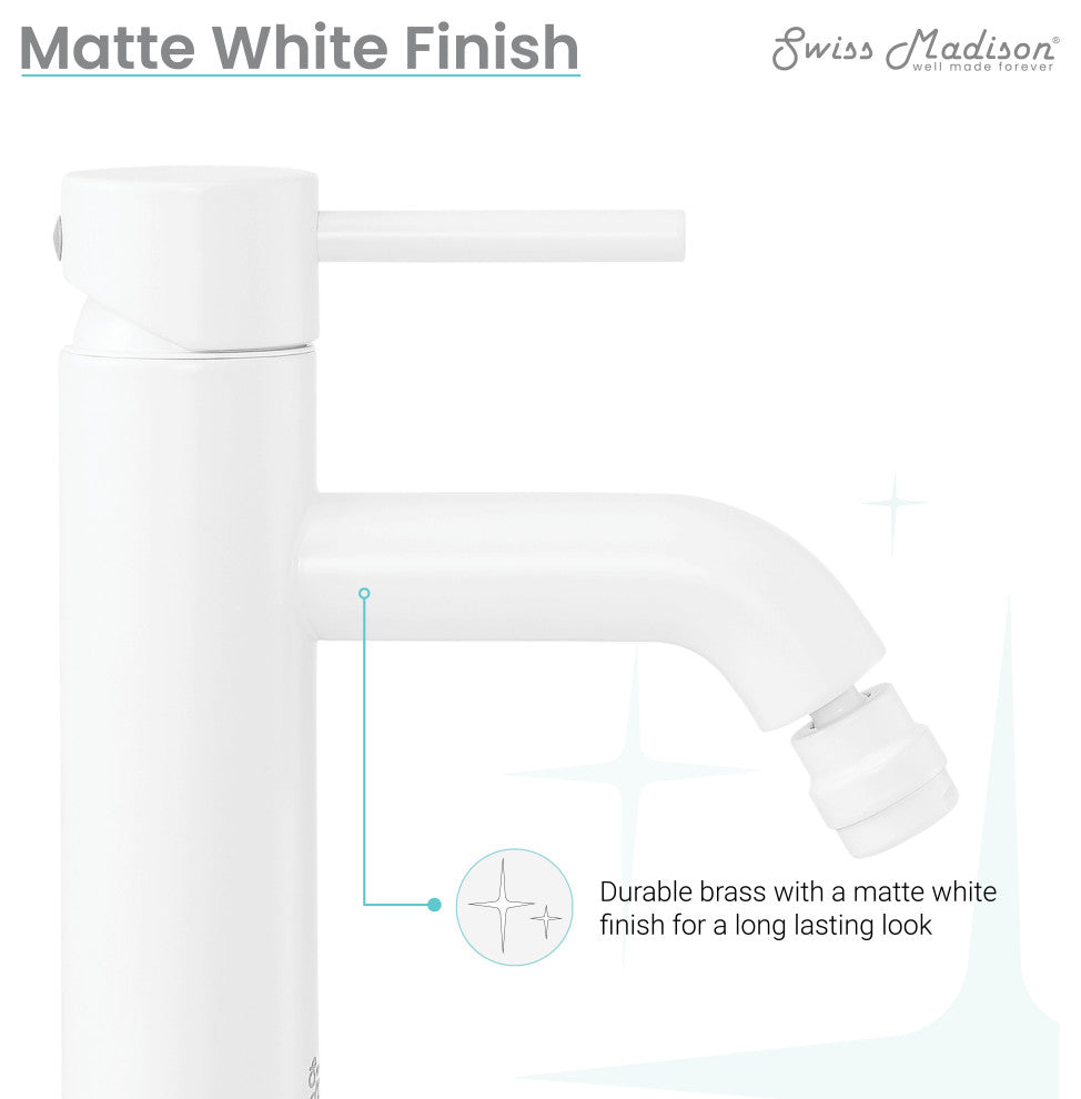 Ivy Bidet Faucet, Matte White