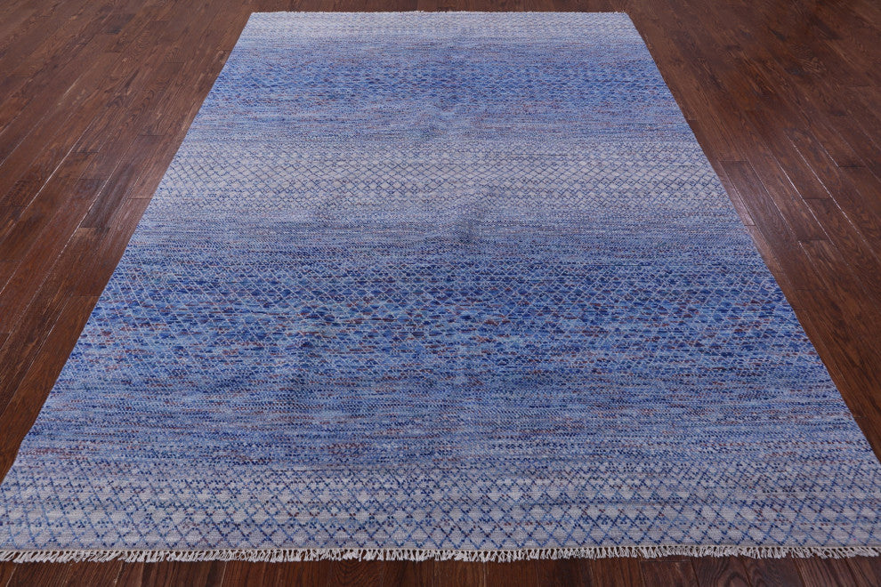 7' 10" X 10' 3" Hand Knotted Savannah Grass Wool Rug - Q13262