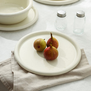 Stone Lain Capri Stoneware 24-Piece Dinnerware Set, White