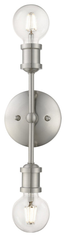 Lansdale 2 Light Brushed Nickel ADA Vanity Sconce