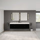 Boutique Bath Vanity, Black, 80", Single Sink, Freestanding