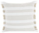 Mina Victory SS919 Throw Pillow, Taupe, 18"X18"