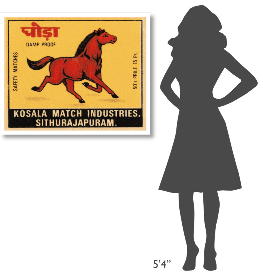 "Kosala Match Industries Safety Matches" Print by Phillumenart, 38"x31"