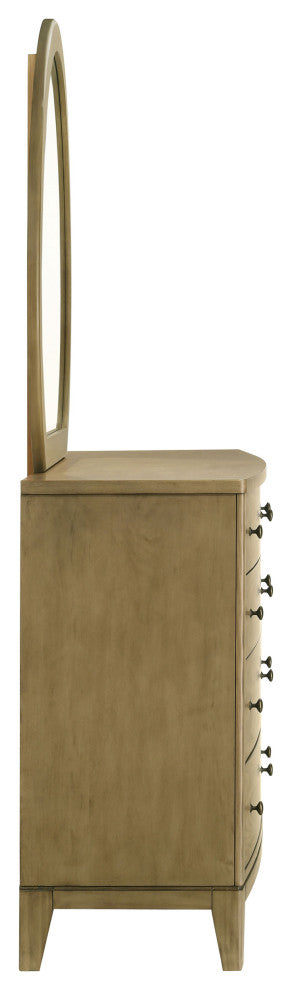 Granada 8-drawer Dresser and Mirror Natural Pine