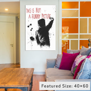 "Not Funny" by Balazs Solti, 26x18x1.5