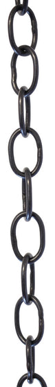 RCH Hardware Brass Loop Chandelier Chain, 3', Oil Bronzed Black, W18