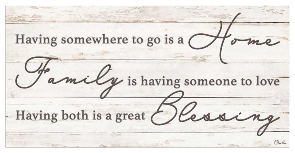 Family Blessing Wrapped Canvas Textual Harvest Wall Art