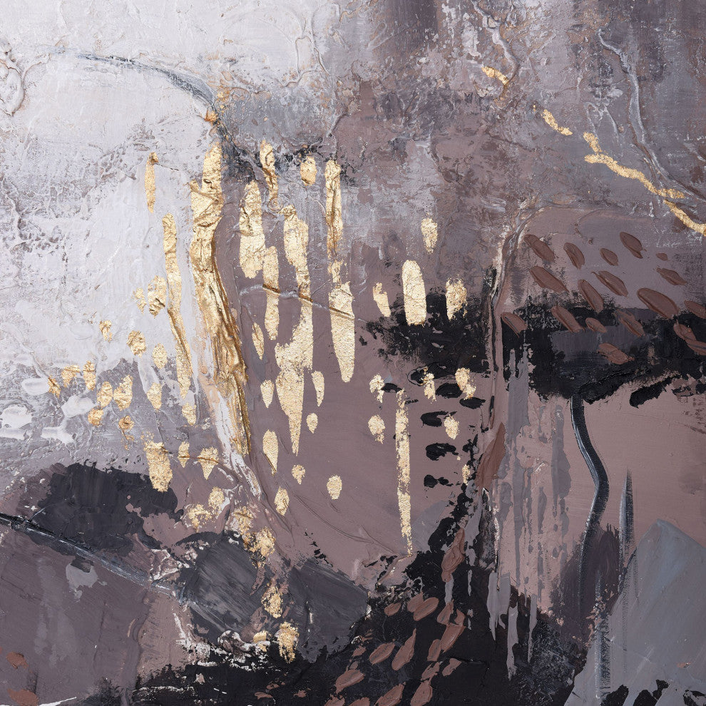 Abstract Blend Hand Painted Framed Contemporary Canvas Art
