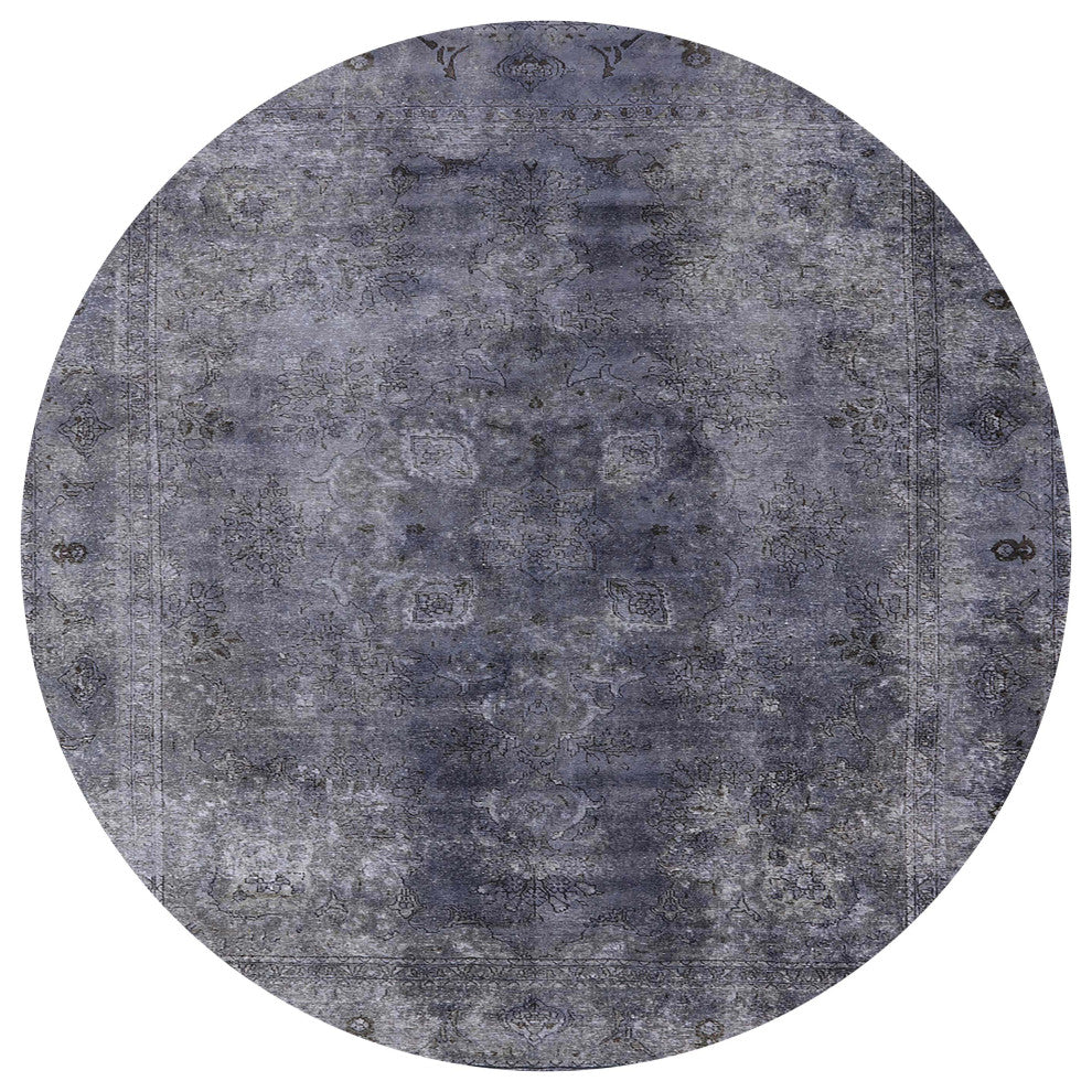 Ahgly Company Indoor Round Mid-Century Modern Area Rugs, 7' Round