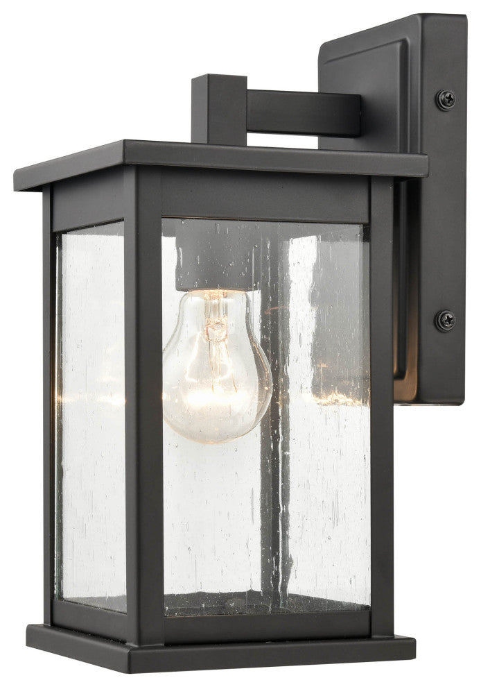 1 Light 5.75 in. Powder Coat Black Outdoor