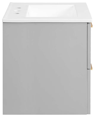 Daybreak 24" Bathroom Vanity, Light Gray White