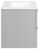 Daybreak 24" Bathroom Vanity, Light Gray White