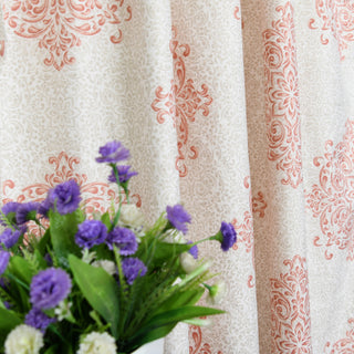 Printed Microfiber 2 Piece Curtain Set, Chelsea, 60" X 84"
