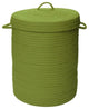 Colonial Mills Hamper Simply Home Solid Bright Green Round Hamper With Lid
