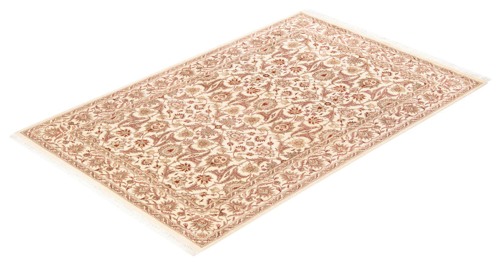 Mogul, One-of-a-Kind Hand-Knotted Area Rug Ivory, 4'2"x6'5"