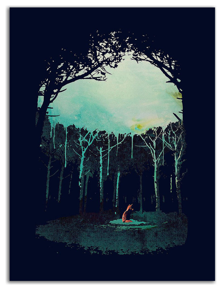 "Deep In The Forest" by Robert Farkas, Print on Canvas, 18"x24"