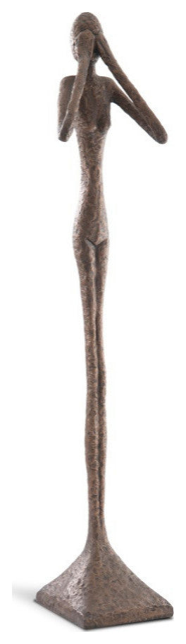 See No Evil Skinny Sculpture, Bronze, Large