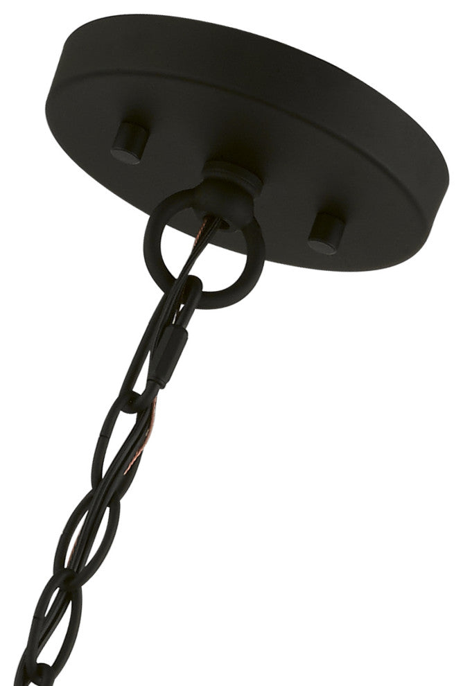 Livex Lighting 5 Light Black Pendant Chandelier