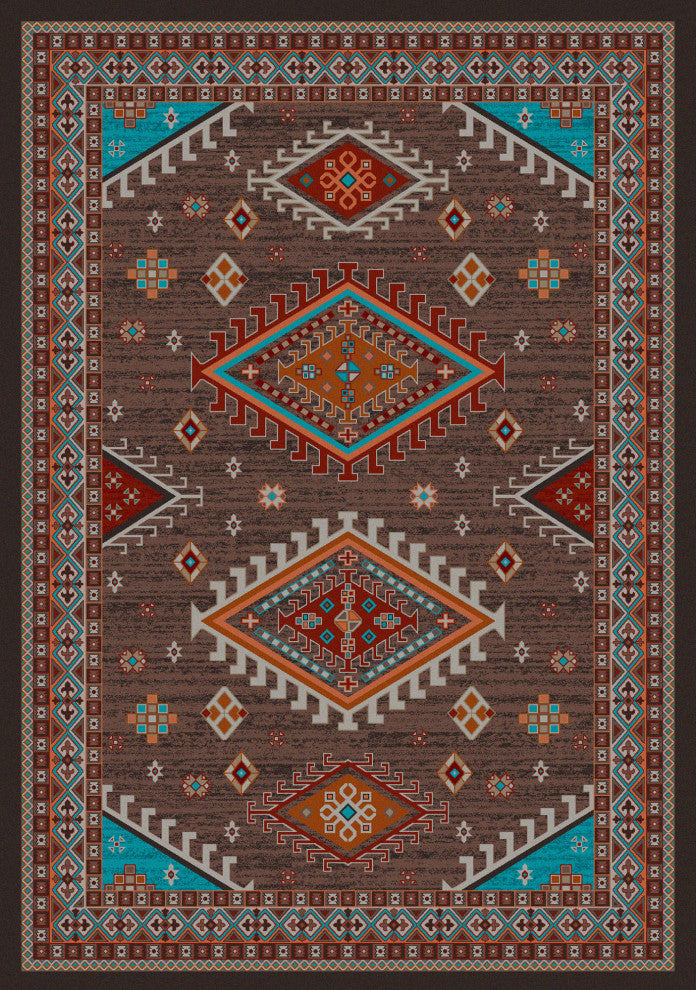 Persian Southwest, Brown, 8'x11'
