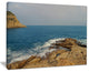 "Blurred Waters in Hong Kong Beach" Seashore Canvas Art, 20"x12"