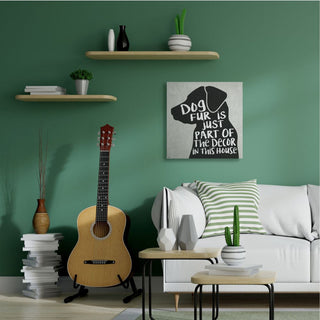 Dog Fur Decor Phrase Humor Black Lab Family Pet,1pc, each 30 x 30