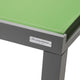 LeisureMod Marlin Patio Chaise Lounge Chair With Gray Frame, Green
