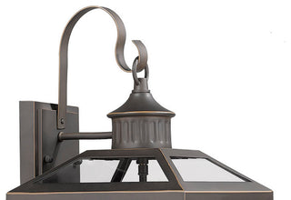 2 Light Traditional Porch Lantern in Oiled Bronze