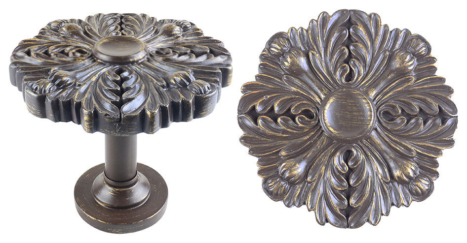 Urbanest Set of 2 Large Eve Drapery Medallion Holdback, Bronze with Gold