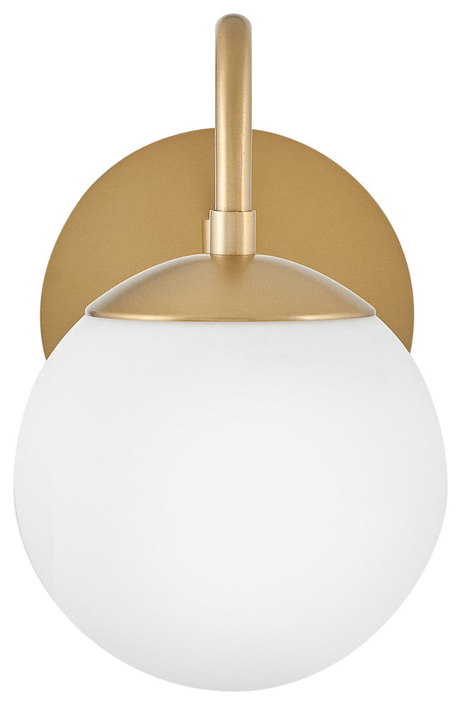 Lark Dottie Small Single Light Sconce, Lacquered Brass