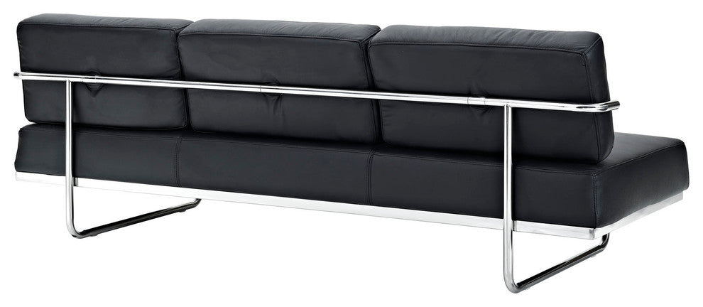 Modern Contemporary Living Room Convertible Sofa Black