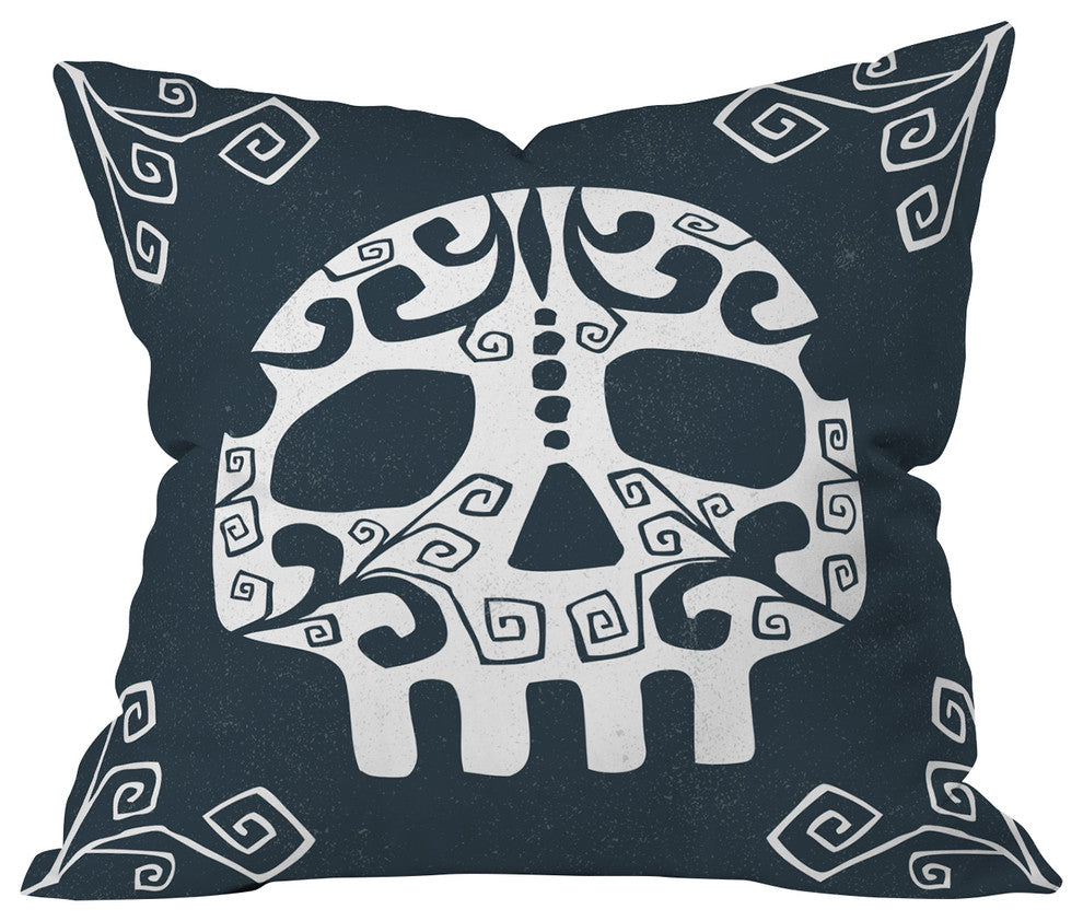 Heather Dutton Mascara de muerte Throw Pillow
