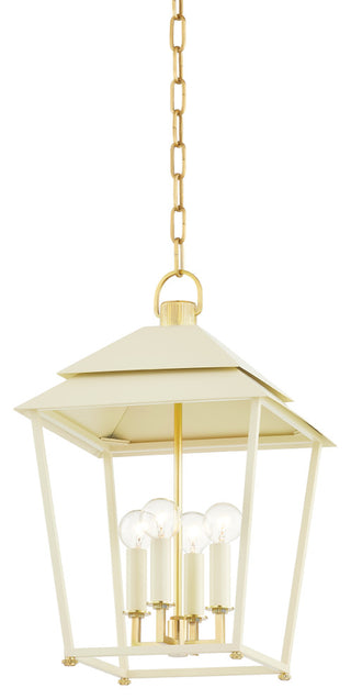 Natick 4-Light Lantern, Aged Brass