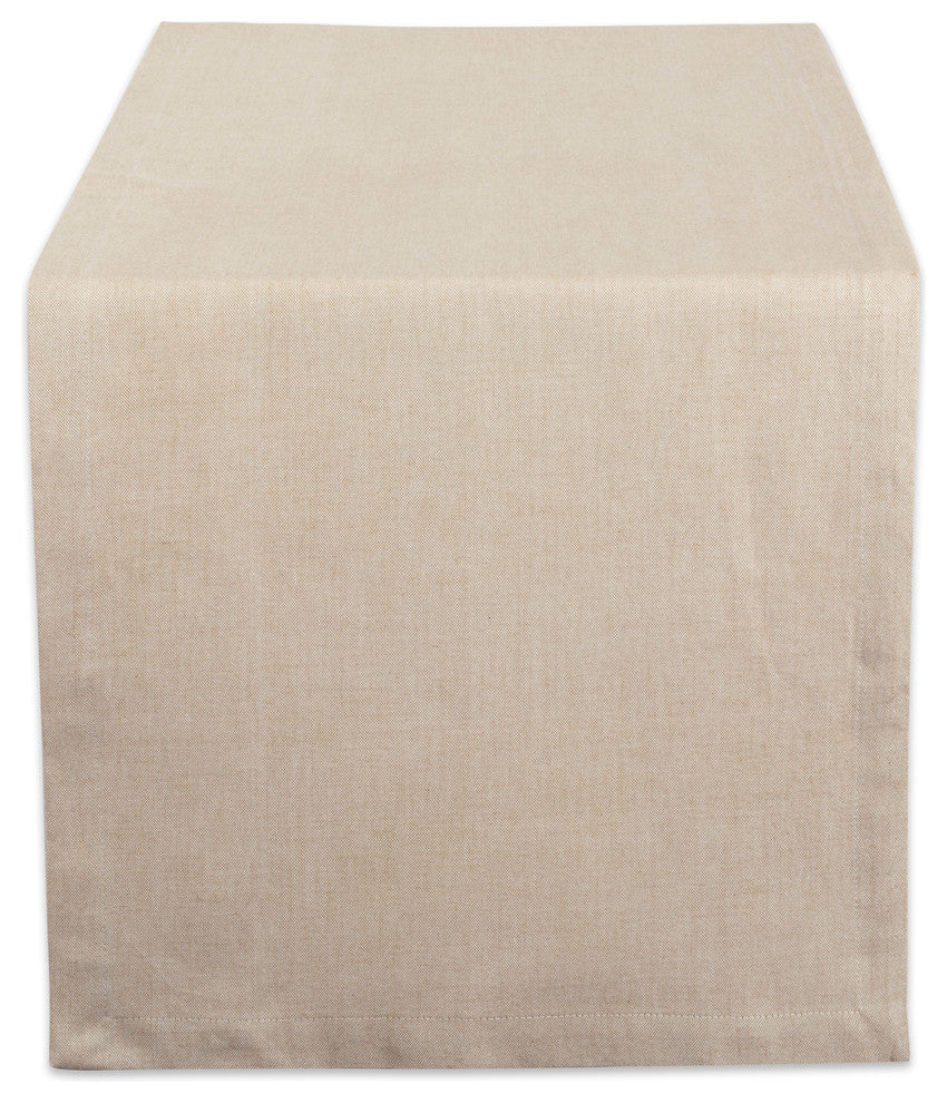 DII Natural Solid Chambray Table Runner 14"x72"