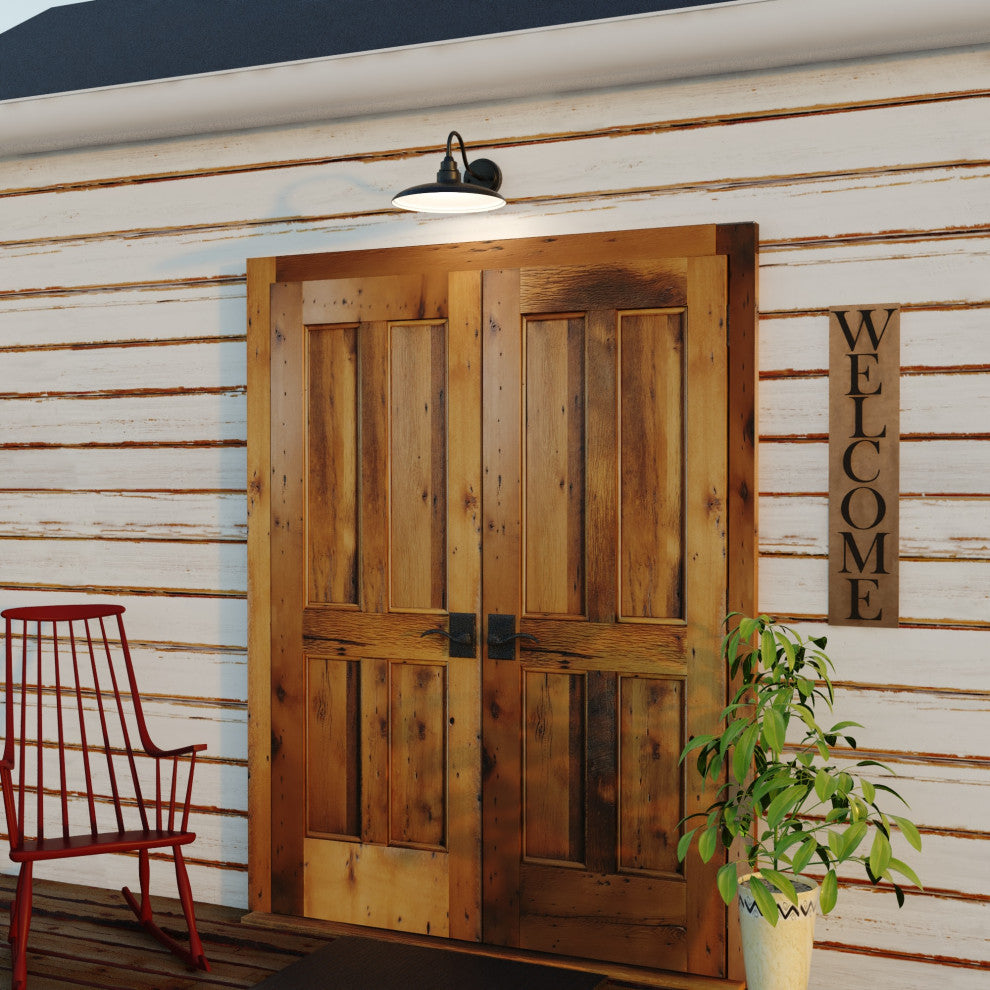 Vaxcel Lighting T0679 Tucson 9" Tall LED Wall Sconce - Textured Black / White