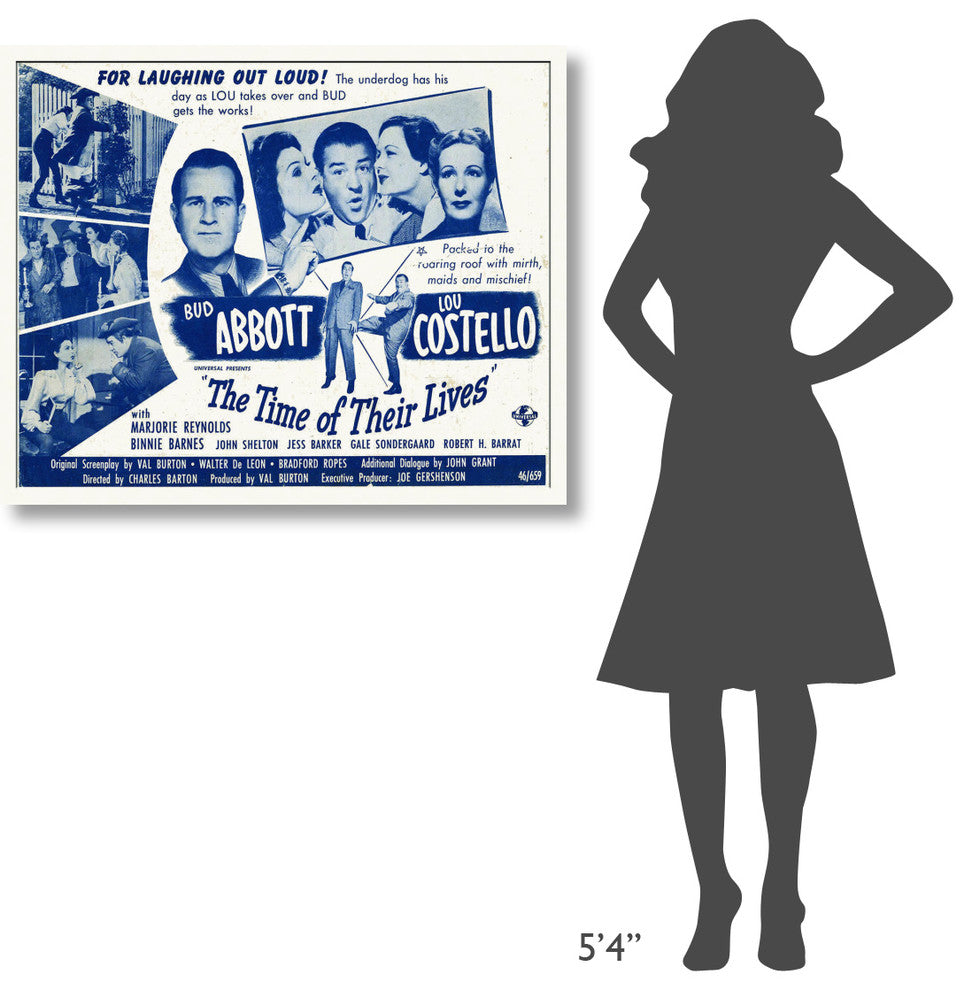 Abbott and Costello, The Time Of Their Lives, 40x32