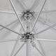 9'  Round Flexibe Commercial Umbrella, Silver, Sunbrella, Terracotta