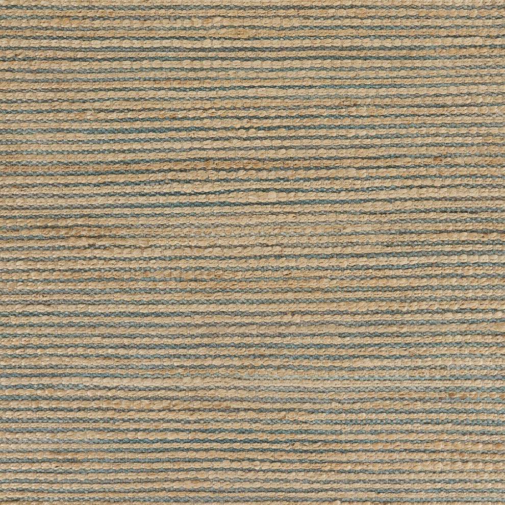 Classic Blue Undertoned Organic Jute Area Rug, 5'x7'9