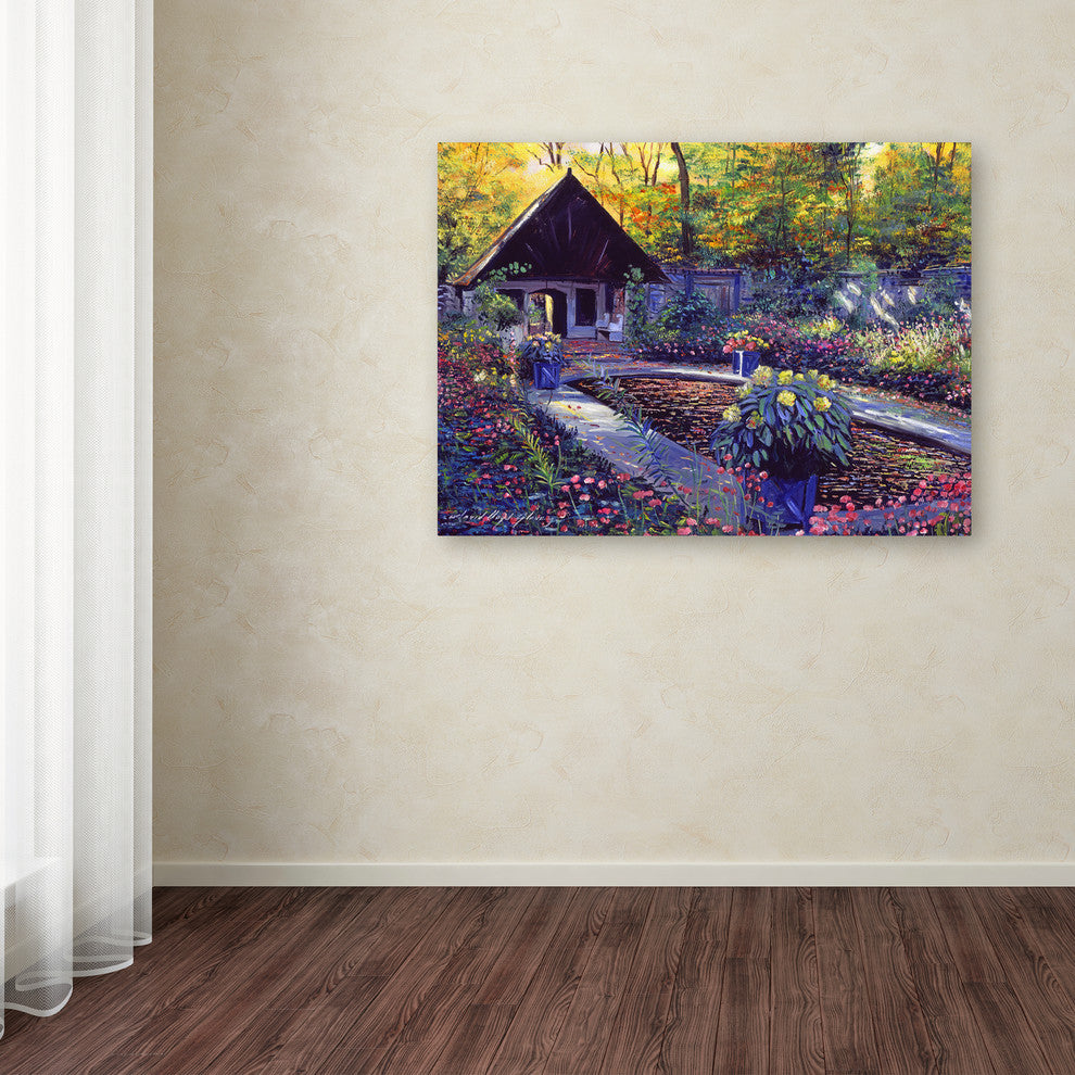 David Lloyd Glover 'Blue Garden Impression' Canvas Art, 35"x47"