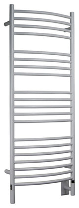 Jeeves Model D-Curved 20-Bar Hardwired Electric Towel Warmer, White