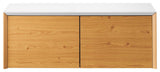 Kinetic Wall-Mount Office Storage Cabinet, White Natural