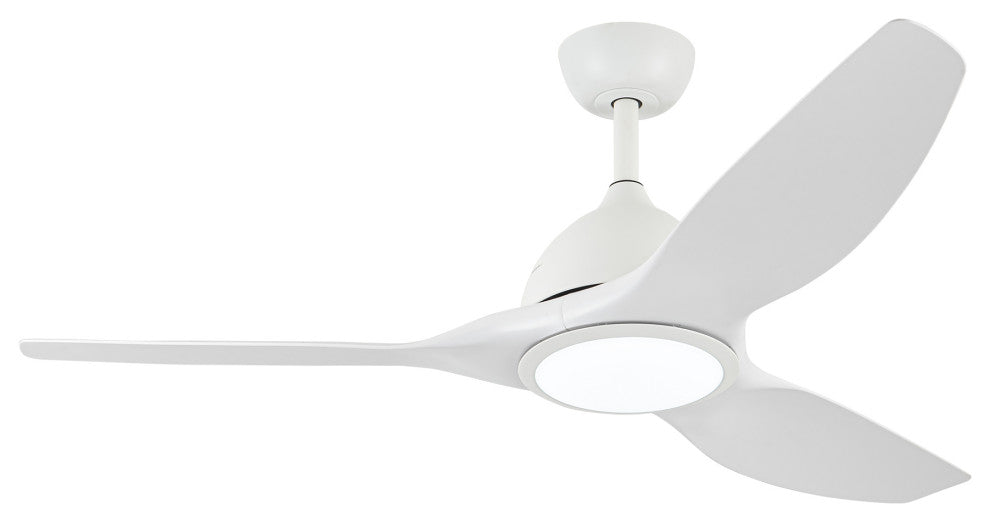 52-inch Modern Intergrated LED White Ceiling Fan with Light