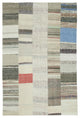 Rug N Carpet - Handmade Anatolian 5' 7'' x 8' 6'' Vintage Patchwork Kilim Rug